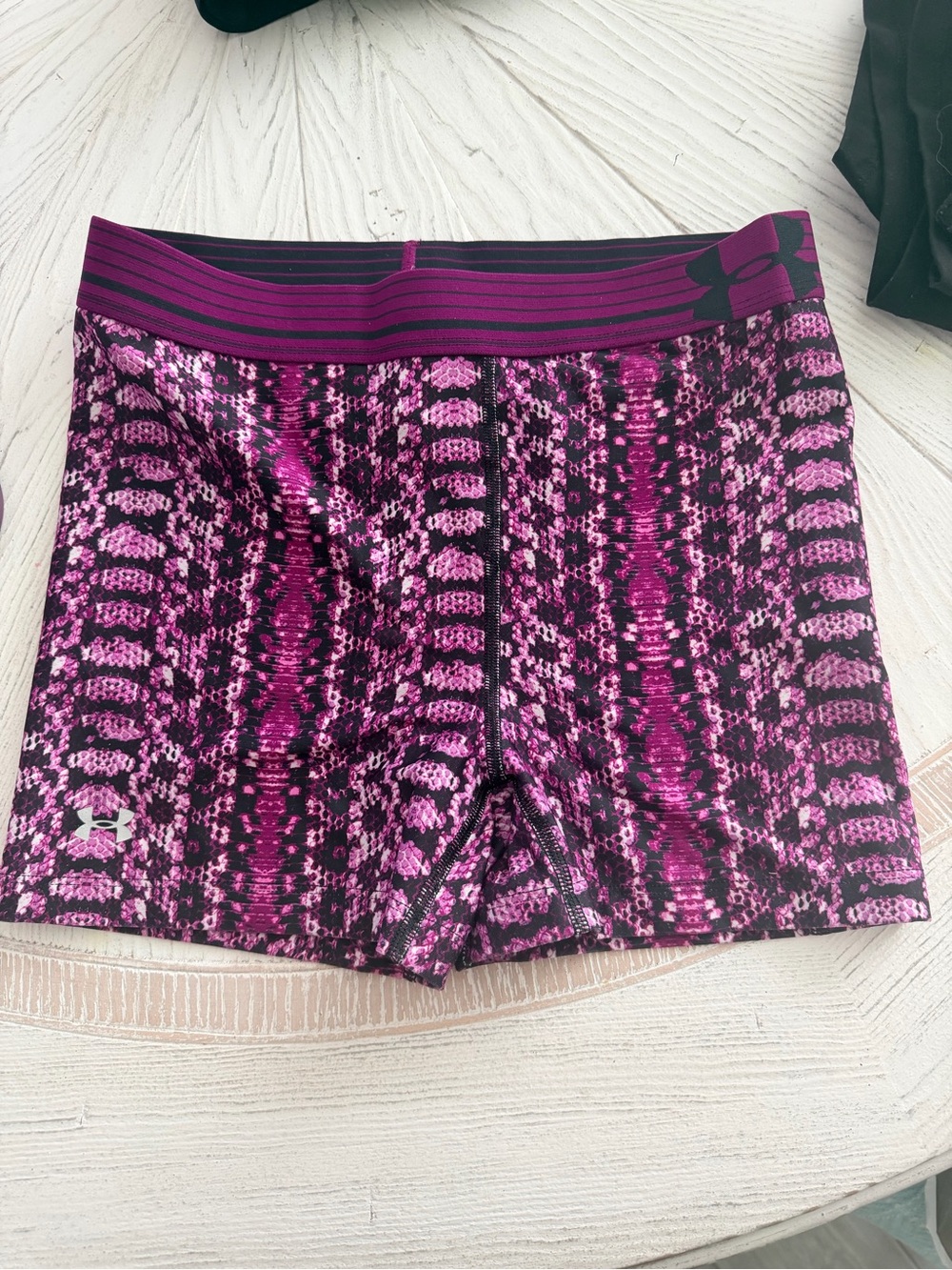 Under Armour Magenta Snake-Print Active Skort